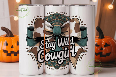 Stay Wild Cowgirl 20oz Tumbler Wrap Sublimation PixelChick 