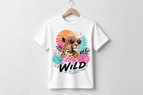 Stay Wild Leopard PNG | Wildlife Sublimation PNG Digital Download SVG BillahCrafts 