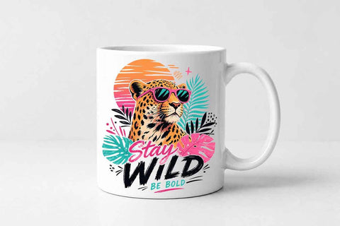 Stay Wild Leopard PNG | Wildlife Sublimation PNG Digital Download SVG BillahCrafts 
