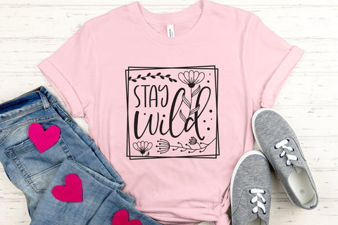 Stay Wild, Wildflower Quote SVG SVG CraftLabSVG 