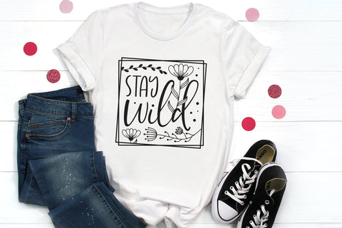 Stay Wild, Wildflower Quote SVG SVG CraftLabSVG 
