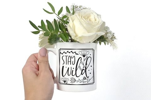 Stay Wild, Wildflower Quote SVG SVG CraftLabSVG 