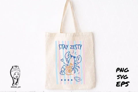 stay zesty Summer Preppy Hand Drawn SVG dadan_pm 