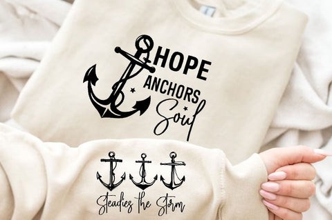 Steadies the Storm Sleeve SVG Design, Inspirational sleeve SVG, Motivational Sleeve SVG Design, Positive Sleeve SVG SVG Regulrcrative 