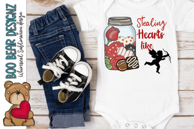 Stealing Hearts Clipart Sublimation Boo Bear Designz 