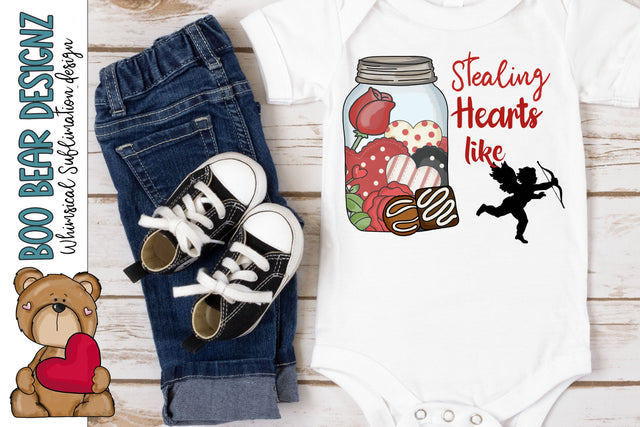 Stealing Hearts Clipart Sublimation Boo Bear Designz 