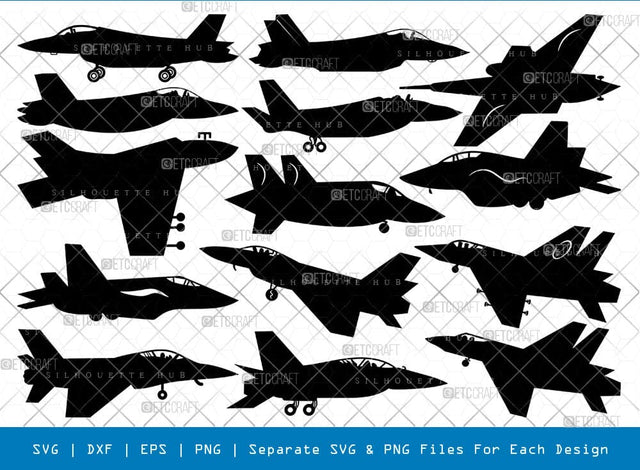 Stealth Jet Fighter Svg Cricut Cut Files Png Bundle, SB01142 SVG ETC Craft 