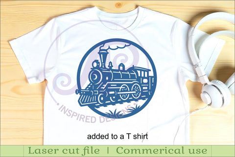 Steam Train wall sign svg laser cut SVG APInspireddesigns 