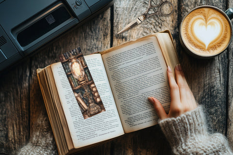 Steampunk Printable Bookmarks | Vintage Book Lover Gifts SVG GlamArtZhanna 