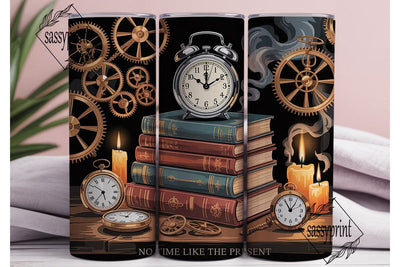 Steampunk Time Tumbler Wrap Sublimation sassyprint 