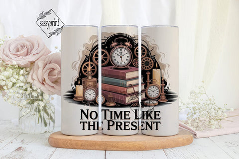 Steampunk Time Tumbler Wrap Sublimation sassyprint 
