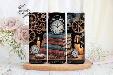 Steampunk Time Tumbler Wrap Sublimation sassyprint 