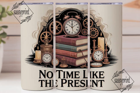 Steampunk Time Tumbler Wrap Sublimation sassyprint 