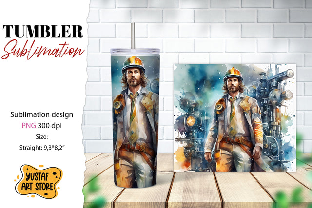 Steampunk tumbler sublimation Sublimation Yustaf Art Store 