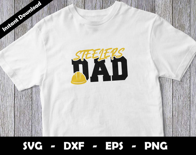 Steelers Dad SVG Cut File, Steelers logo SVG Design, Steelers Dad Football, T-Shirt Sublimation Design Png SVG Arthur Arellano 