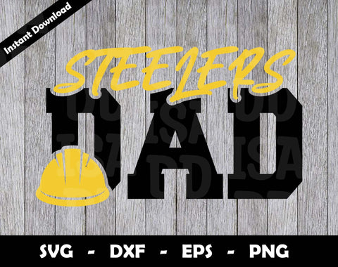 Steelers Dad SVG Cut File, Steelers logo SVG Design, Steelers Dad Football, T-Shirt Sublimation Design Png SVG Arthur Arellano 