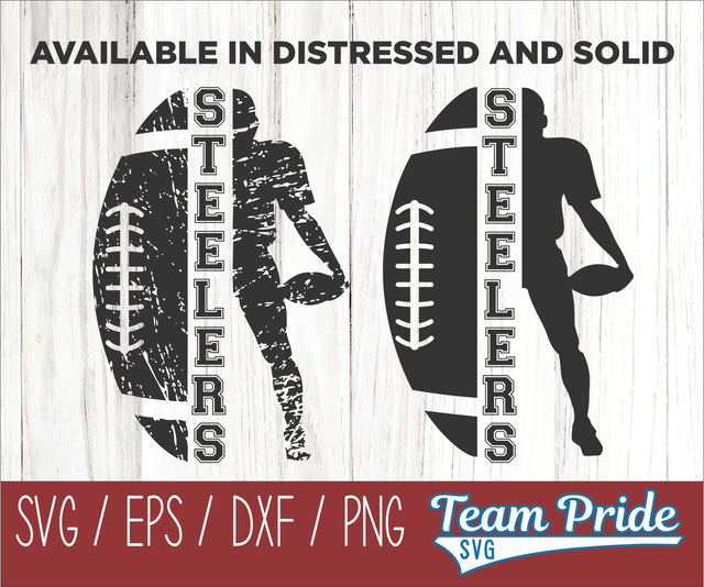 Steelers Football SVG Digital Download Printable - SVG, EPS, DXF, PNG SVG Team Pride SVG 