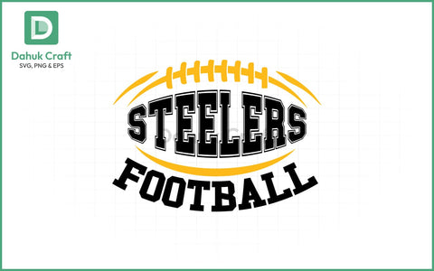 Steelers Football SVG – Helmet Logo SVG PNG & EPS V10 SVG dahukdesign 