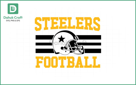 Steelers Football SVG – Helmet Logo SVG PNG & EPS V13 SVG dahukdesign 