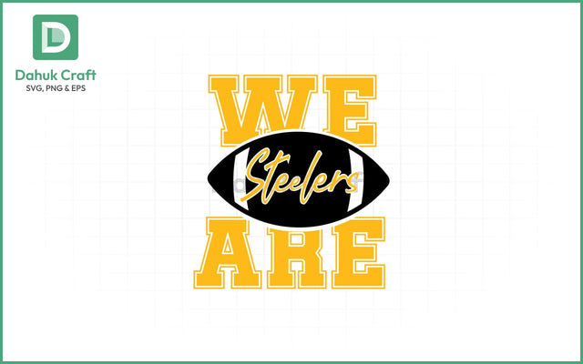 Steelers Football SVG – Helmet Logo SVG PNG & EPS V14 SVG dahukdesign 