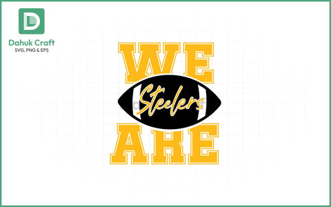 Steelers Football SVG – Helmet Logo SVG PNG & EPS V14 SVG dahukdesign 
