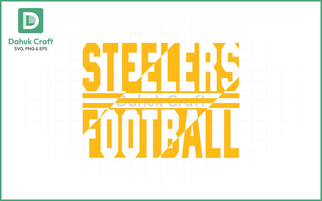 Steelers Football SVG – Helmet Logo SVG PNG & EPS V15 SVG dahukdesign 