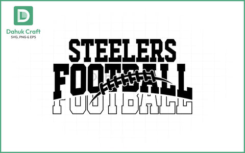 Steelers Football SVG – Helmet Logo SVG PNG & EPS V16 SVG dahukdesign 