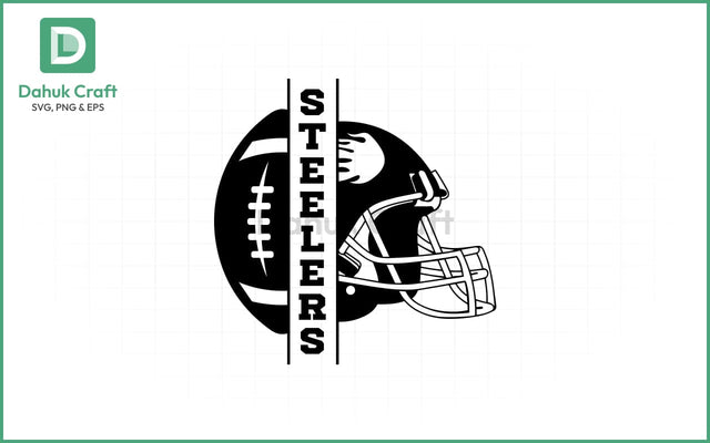 Steelers Football SVG – Layered Logo SVG PNG & EPS V4 SVG dahukdesign 