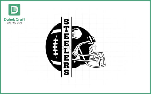 Steelers Football SVG – Layered Logo SVG PNG & EPS V4 SVG dahukdesign 