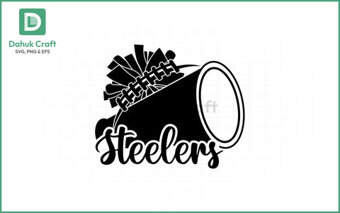 Steelers Football SVG – Layered Logo SVG PNG & EPS V5 SVG dahukdesign 