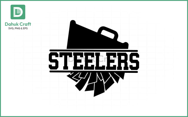 Steelers Football SVG – Layered Logo SVG PNG & EPS V6 SVG dahukdesign 
