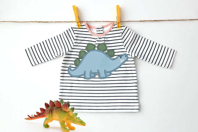 Stegosaurus Dinosaur Applique Embroidery Embroidery/Applique DESIGNS Designed by Geeks 