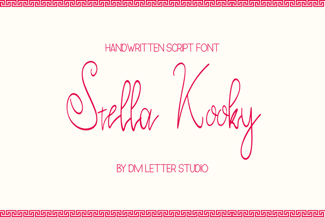 Stella Kooky Font Dm Letter Studio 