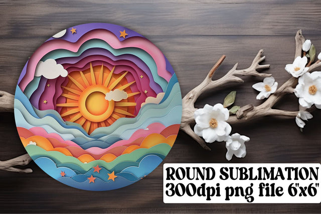 Stellar Sparkle: Sublimation Keychain & Coaster Series Sublimation afrosvg 