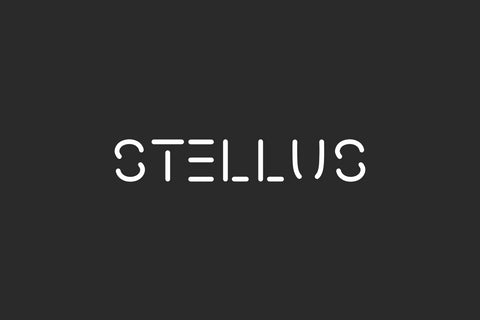 Stellus Font Futuristic Handmade Font TypeAve 