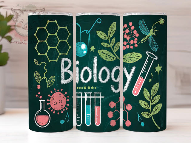 STEM Biology DNA Cell Tumbler Wrap, Science PNG Design, Biology Teacher Gift, 20Oz Sublimation Wrap, DNA Tumbler PNG, Cell Structure Tumbler, STEM Tumbler Design Sublimation Lara' s Designs 