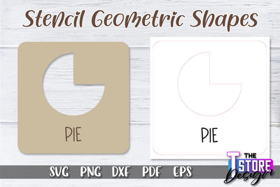 Stencil Geometric Shapes Laser Cut | Stencil Design Laser Cut Design | CNC Files SVG The T Store Design 
