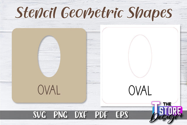 Stencil Geometric Shapes Laser Cut | Stencil Design Laser Cut Design | CNC Files SVG The T Store Design 