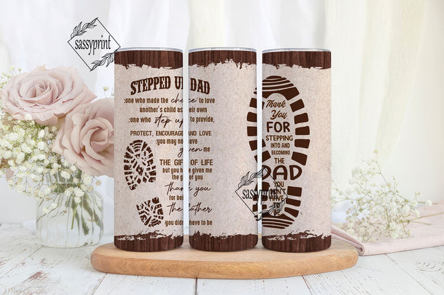 Step Dad Gifts Tumbler 20oz Travel Mug Cup Gift for Bonus Dad, Father Tumbler 20oz Png, Fathers Day 20 oz Tumbler Wrap Sublimation sassyprint 