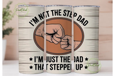 Step Dad Tumbler Wrap 20oz Sublimation PixelChick 