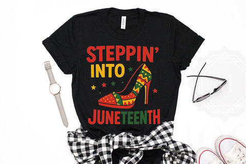 Steppin' Into Juneteenth PNG Printable File Sublimation Creativedesigntee 