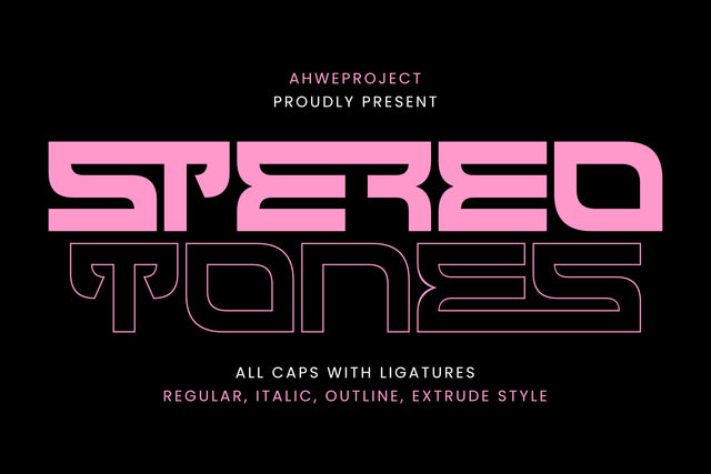 Stereotones Font ahweproject 