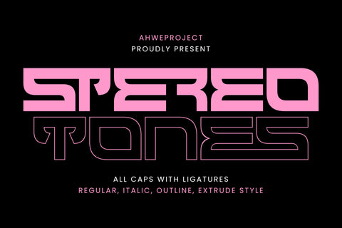 Stereotones Font ahweproject 