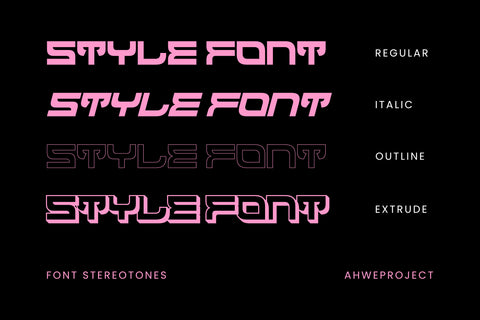 Stereotones Font ahweproject 