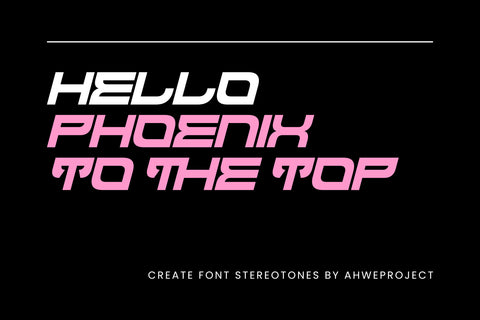Stereotones Font ahweproject 