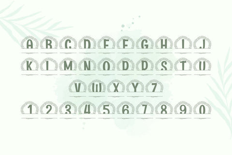 Sterlingly Split Monogram Font Font Dm Letter Studio 