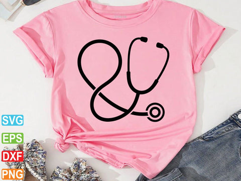 Stethoscope Svg, Nursing Svg, Floral Stethoscope Svg SVG Creativeart88 