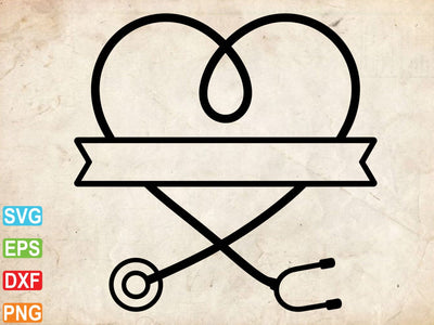 Stethoscope Svg, Nursing Svg, Floral Stethoscope Svg SVG Creativeart88 