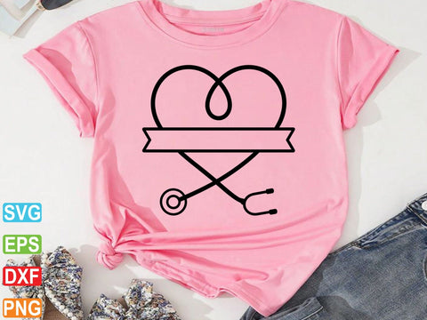 Stethoscope Svg, Nursing Svg, Floral Stethoscope Svg SVG Creativeart88 