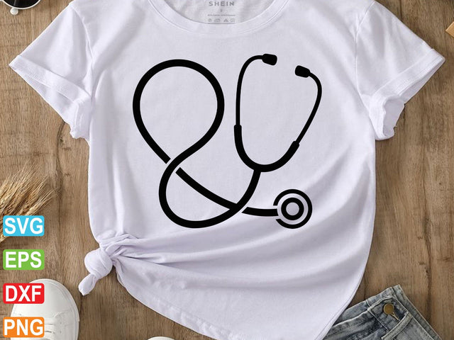 Stethoscope Svg, Nursing Svg, Floral Stethoscope Svg SVG Creativeart88 